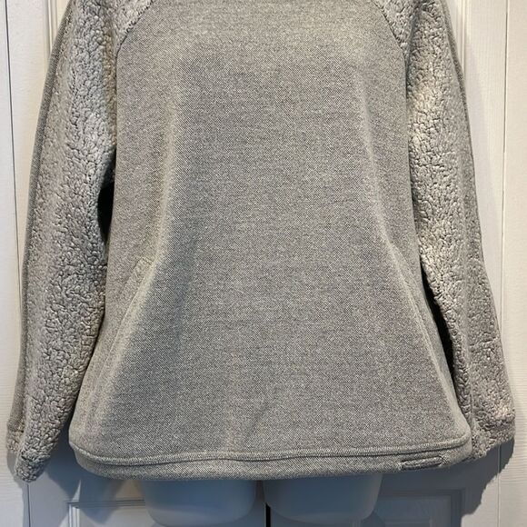 Prana Light‎ Grey Wool Blend Pullover Sweatshirt Size M - Picture 3 of 14
